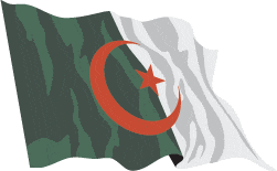 Algeria Sewn Flag with Rope & Toggle