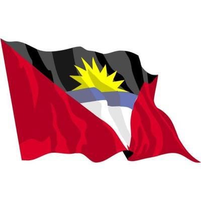 Antigua & Barbuda Sewn Flag with Rope & Toggle