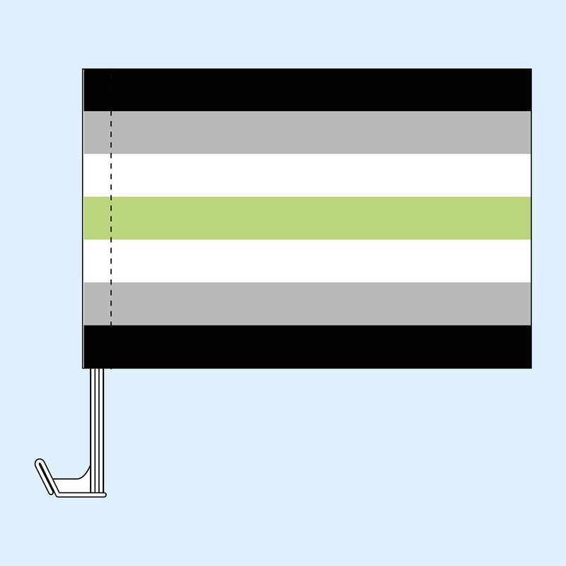 Agender car flag