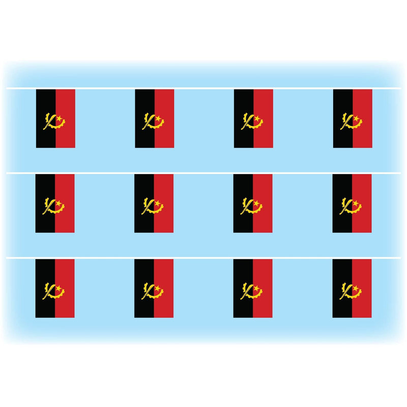 Angola flag bunting