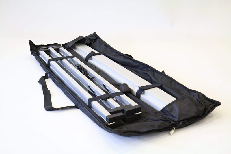 Aluminium banner frame with carry bag