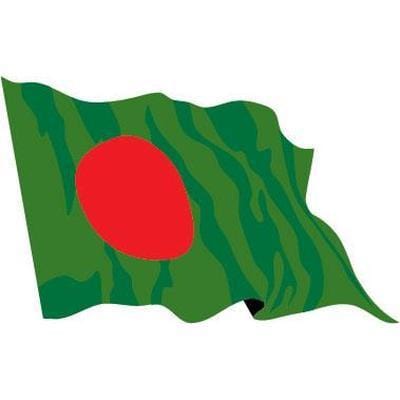 Bangladesh Sewn Flag with Rope & Toggle
