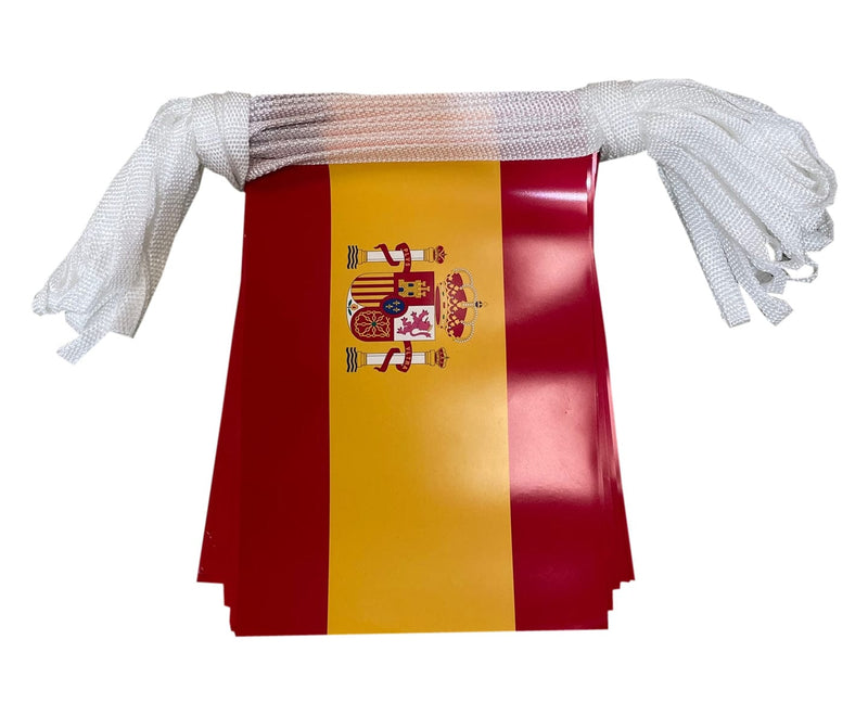 Spain (with crest) Flag Bunting - 8.5 metres
