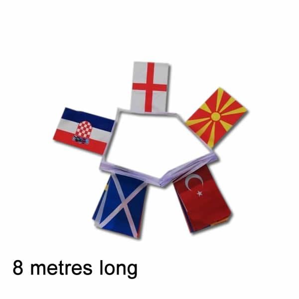 Euro 2020 Nations Bunting - 8 metres long