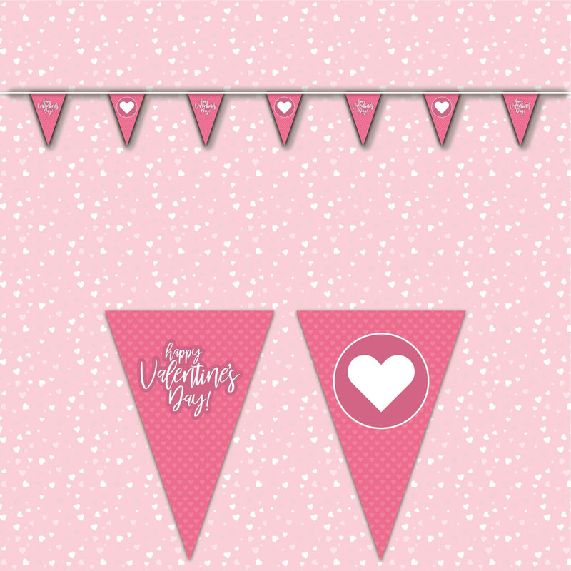 Valentines Day Bunting - pink