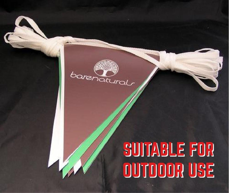 Custom printed PVC bunting with your design