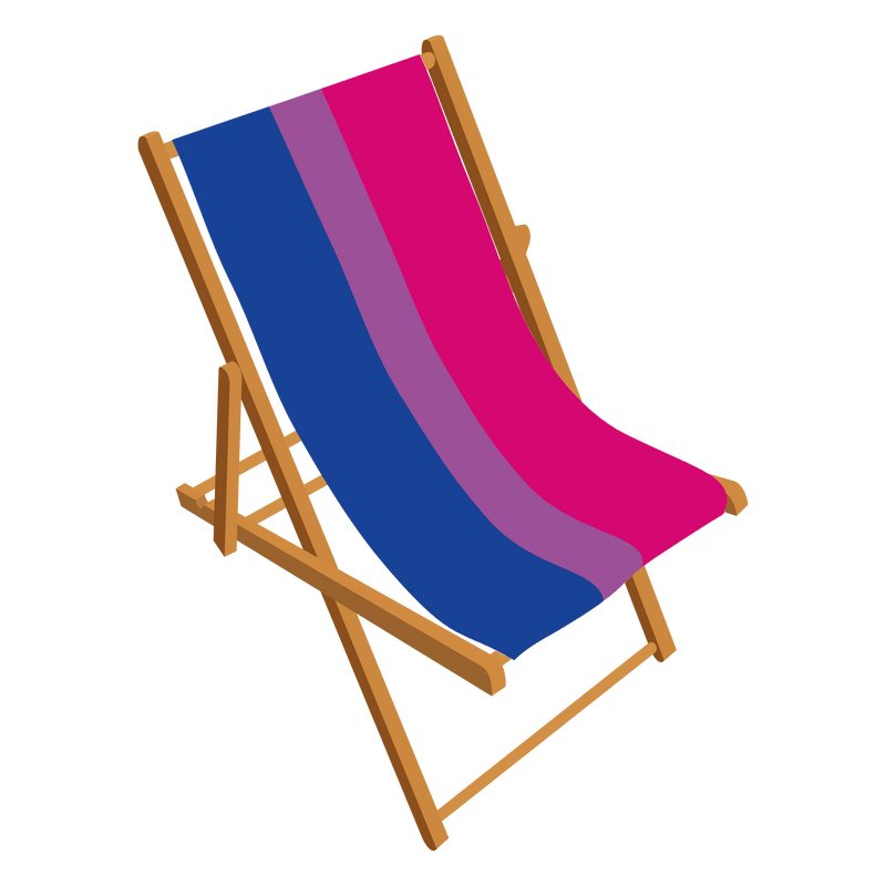 Bisexual Pride Personalised Deckchair