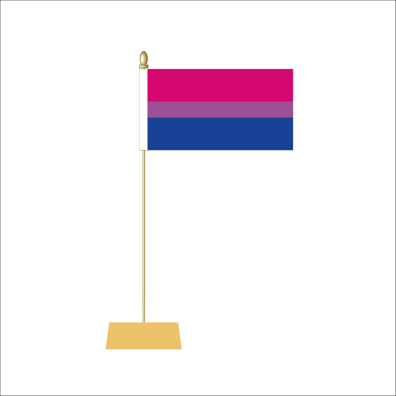 Bisexual Pride Table Flag