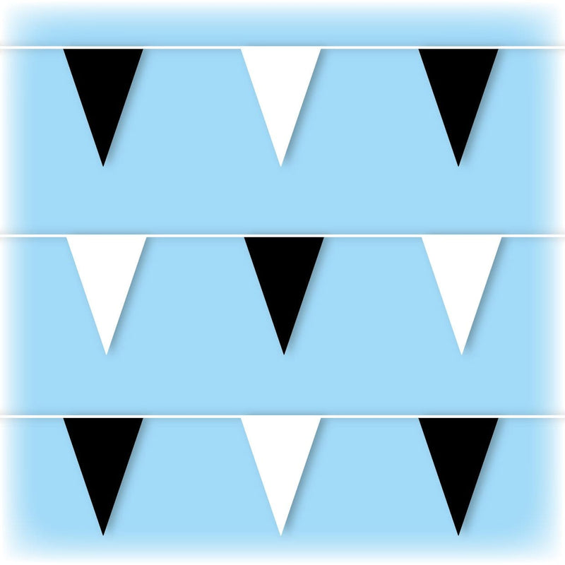 Black and White PVC Bunting