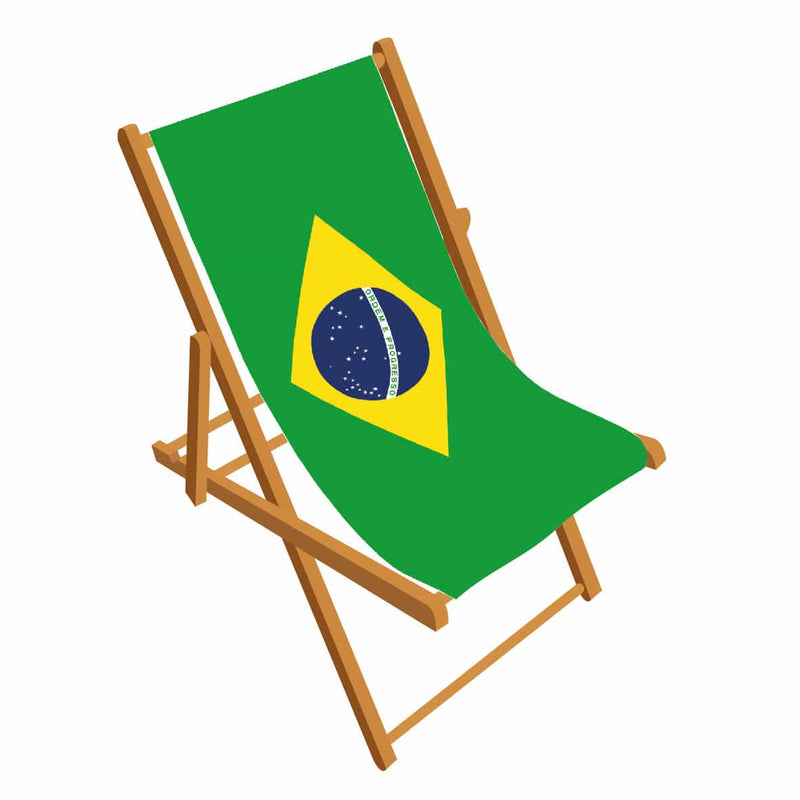 Brazil Flag Deckchair