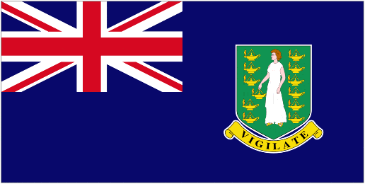 British Virgin Islands 3yd (274cm x 137cm) Sewn Flag with Rope & Toggle