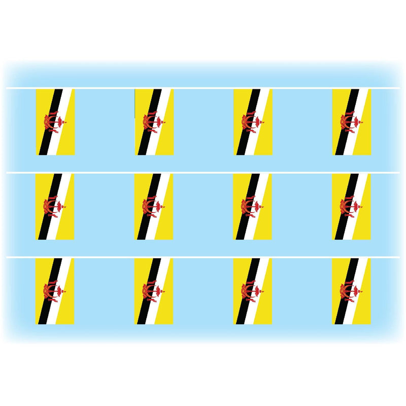 Brunei flag bunting