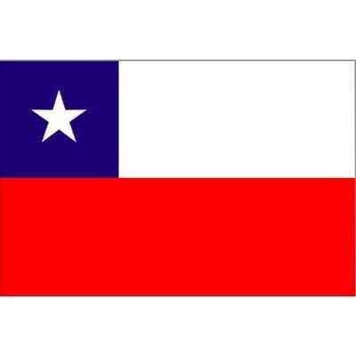 Chile Sewn Flag with Rope & Toggle