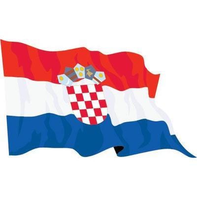 Croatia 3yd (274cm x 137cm) Sewn Flag with Rope & Toggle