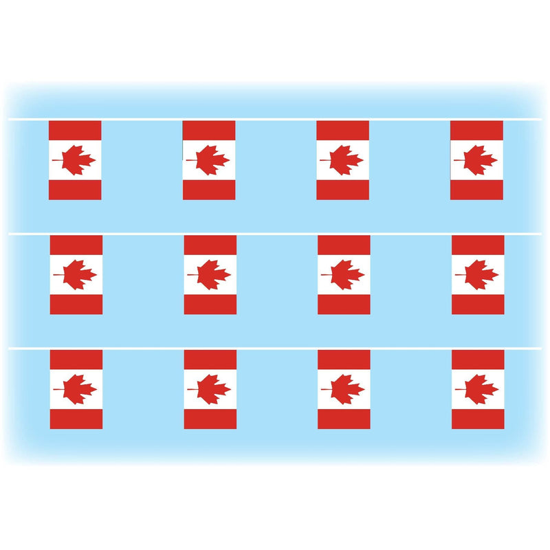 Canada flag bunting