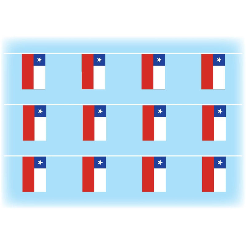 Chile flag bunting
