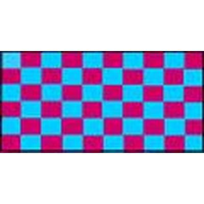 Claret & Blue Checkered 1.52m x 0.91m (5ftx 3ft) Budget Display Flag