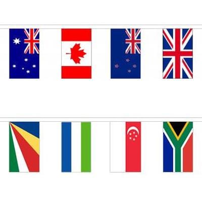 Commonwealth Nations Fabric Bunting