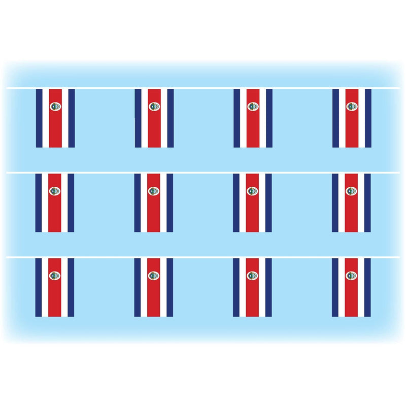 Costa rica flag bunting