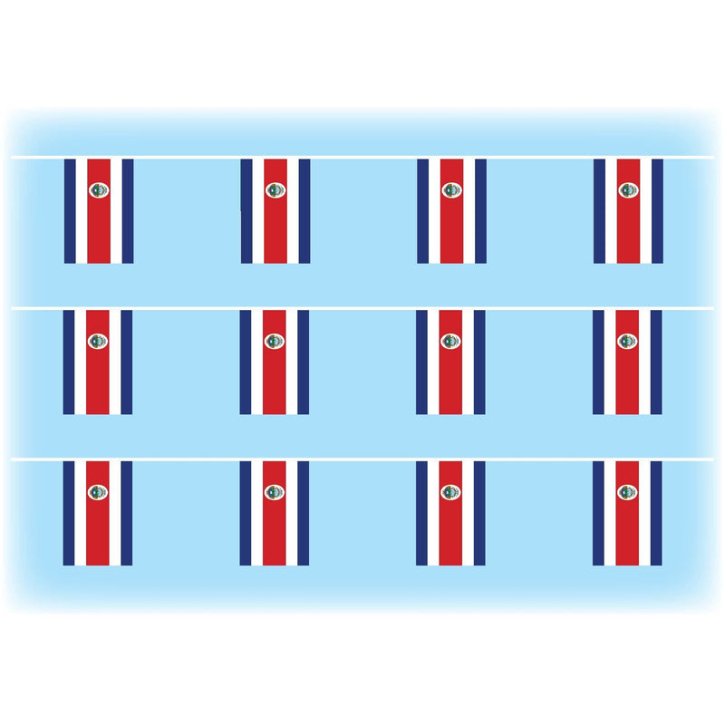 Costa rica flag bunting