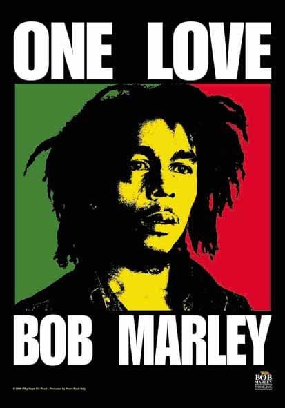 Bob Marley One Love Flag - 3ft x 5ft
