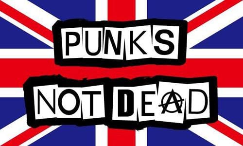 Punks not dead flag