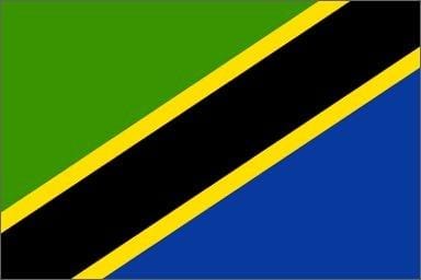 Tanzania Budget Display Flag. 91cm x 60cm (3ft x 2ft)