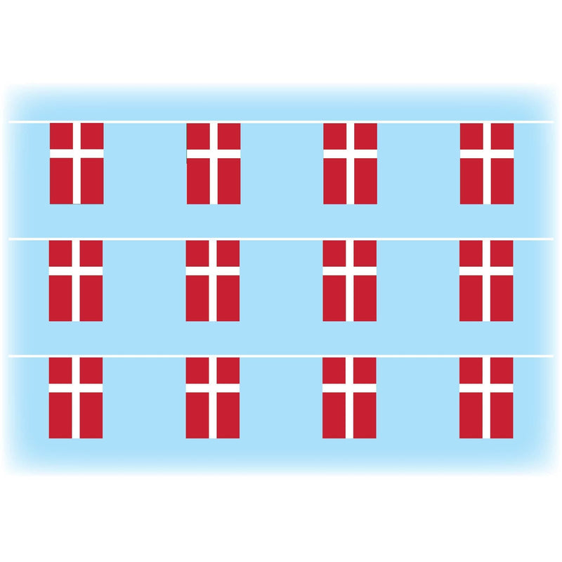 Denmark flag bunting