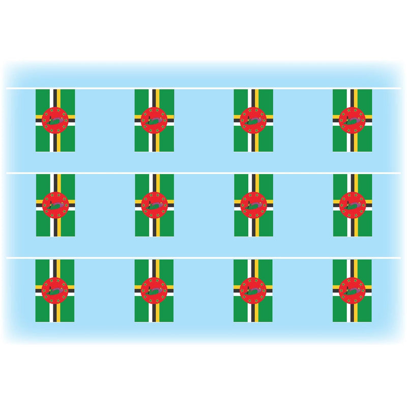 Dominica flag bunting