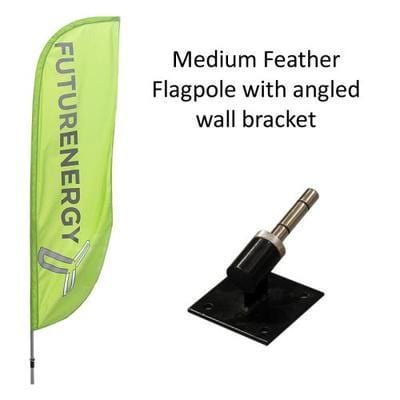 Medium Feather Flag with Angled Bracket