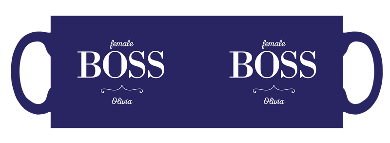 Female Boss personalised mug