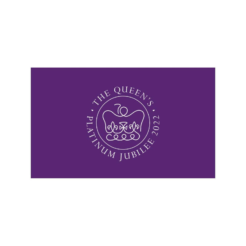 The Queen's Jubilee flag in purple