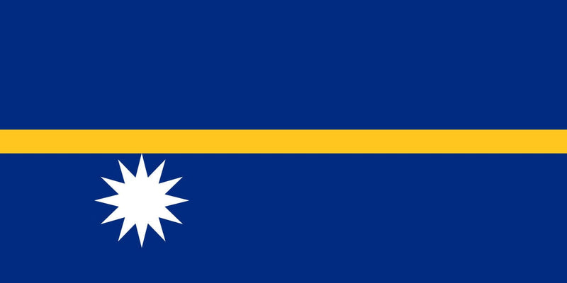 Nauru 1.52m x 0.91m (5ftx 3ft) Budget Display Flag