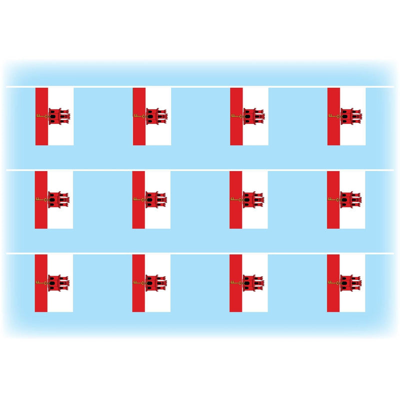 Gibraltar flag bunting
