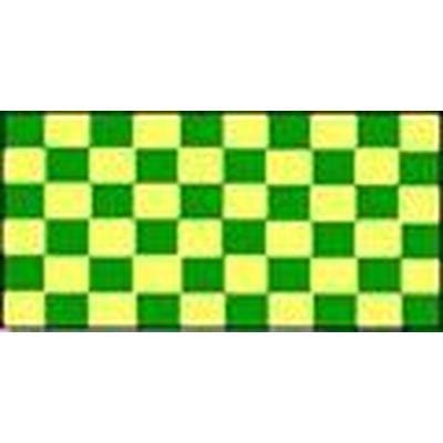 Green & Yellow Checkered 1.52m x 0.91m (5ftx 3ft) Budget Display Flag