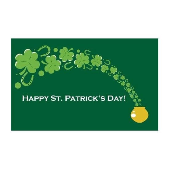 St Patricks Day pot of gold Flag - 5ft x 3ft