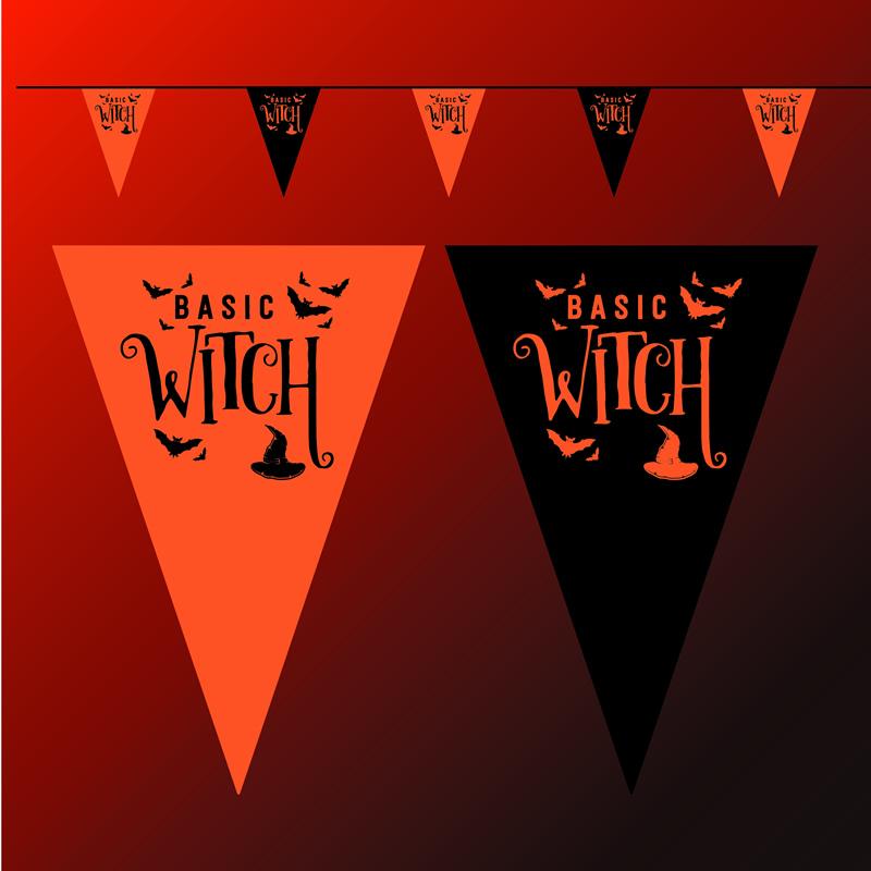 Halloween Basic Witch bunting