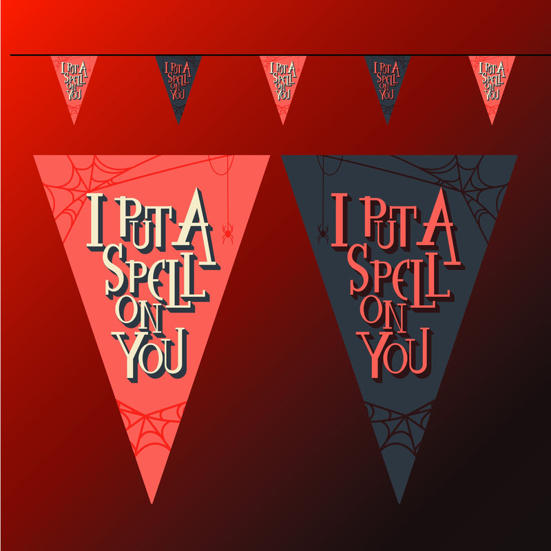 Halloween I put a spell on you bunting