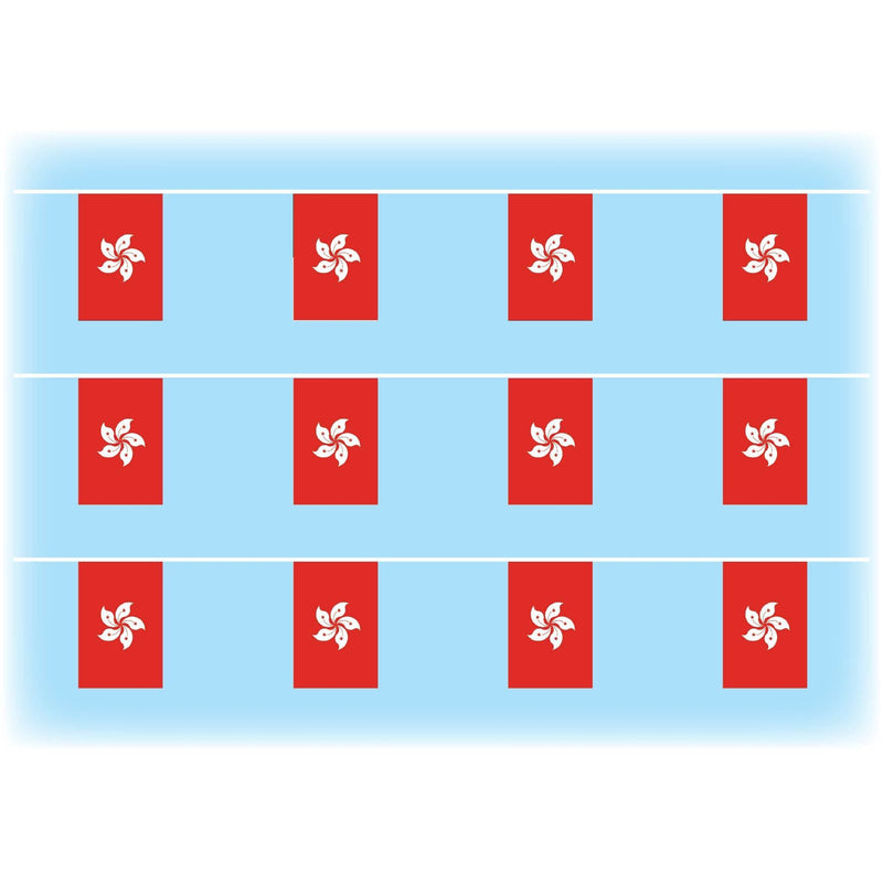 Hong Kong flag bunting