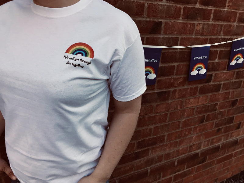 Rainbow "We'll get through this" T-shirt