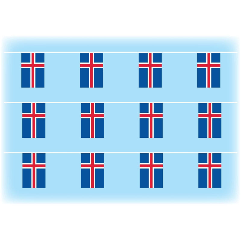 Iceland flag bunting