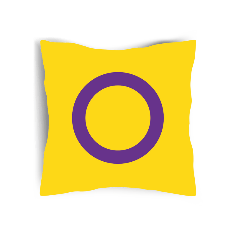 Intersex pride cushion