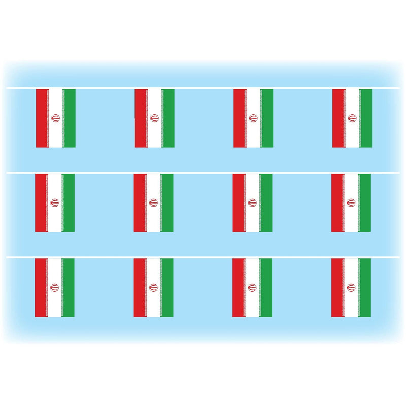 Iran flag bunting