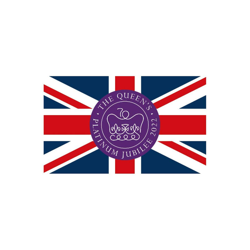 The Queen's Platinum Jubilee Flag - Union design with purple logo