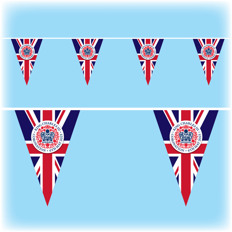 Official coronation emblem on Union flag design