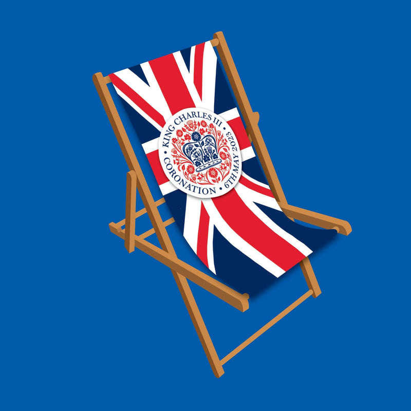King Charles III Deckchair - Official emblem on Union