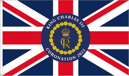 King Charles III commemorative coronation flag