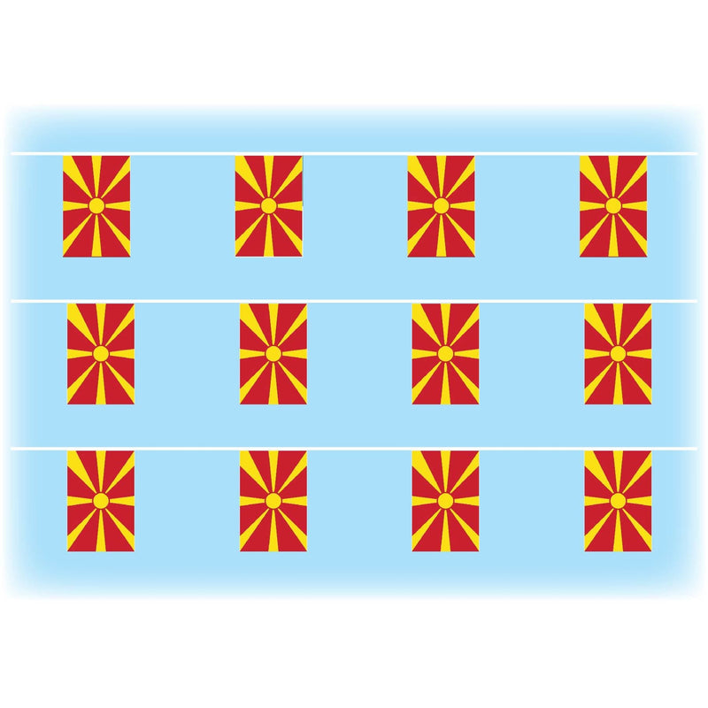 Macedonia Flag Bunting