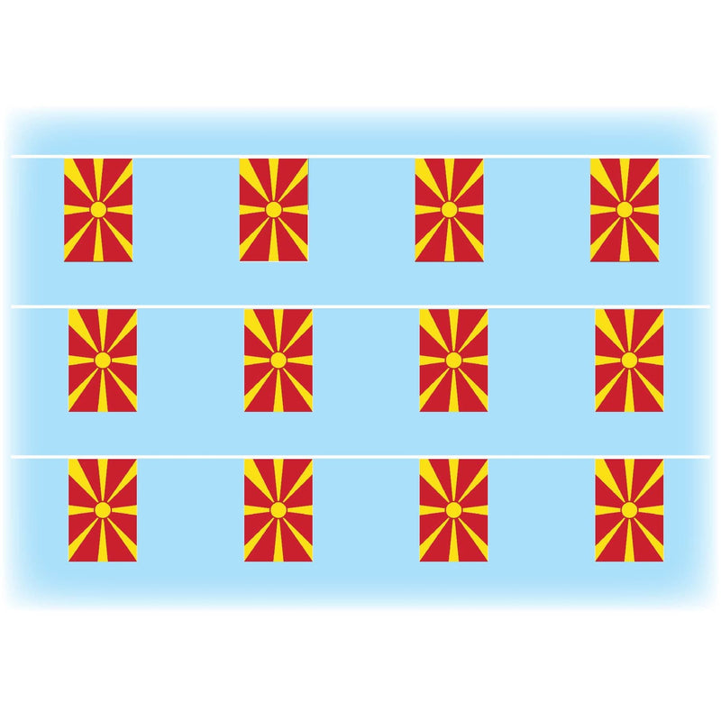 Macedonia Flag Bunting