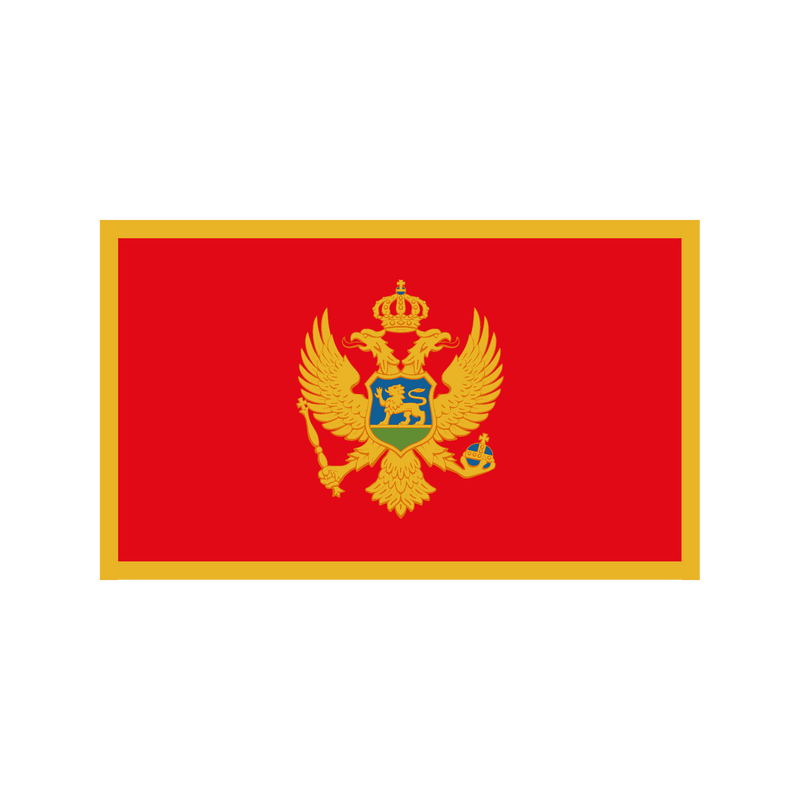 Printed Montenegro Flag